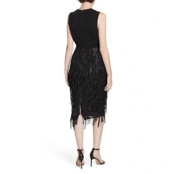 Diane Von Furstenburg Nadi metallic fringe midi dress - Picture 4 of 14